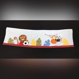 Lambs &‎ Ivy “Team Safari” Valance Nursery Baby Animals Kids Soccer Basketball